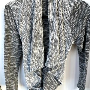 Grey waterfall knit
